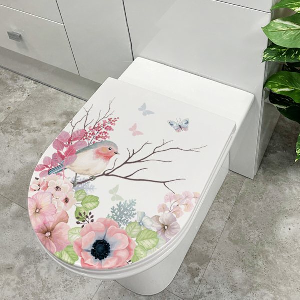 Vahva liima WC-tarra Koristeellinen merikala WC-tarra Vedenpitävä liima kotiin