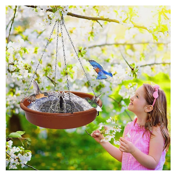 Bird Baths for Outdoors - Solar Bird Bath Fountains, Bird Bath Bowl with Solar Fountain Pump Bird Feeder Solar Powered