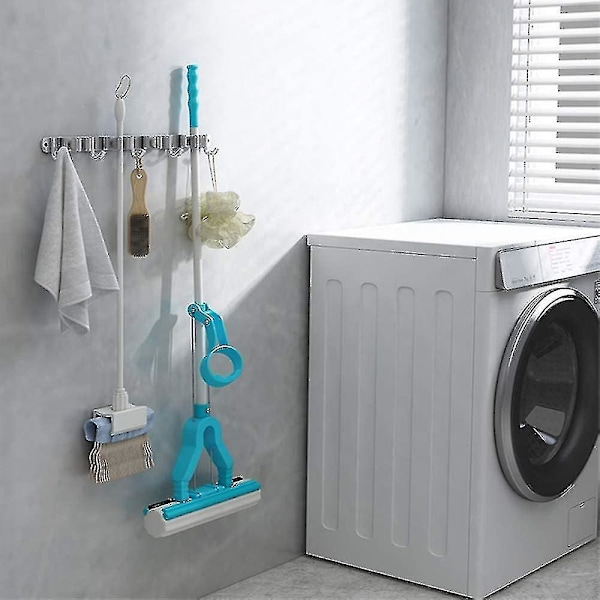 Kosterholder for veggmontering, mopp- og kostoppbevaringsorganisator