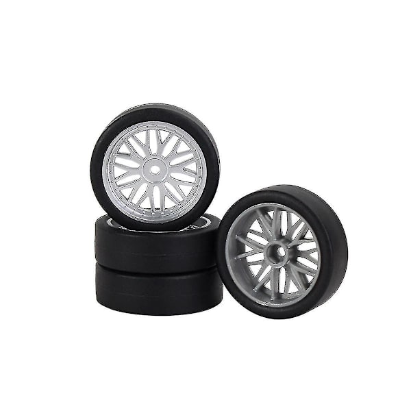 4 stk. 32mm Rc Drift Dæk Hjul Hårdt Dæk Til Ldrc Ae86 1/18 Rc Bil Opgraderingsdele Tilbehør