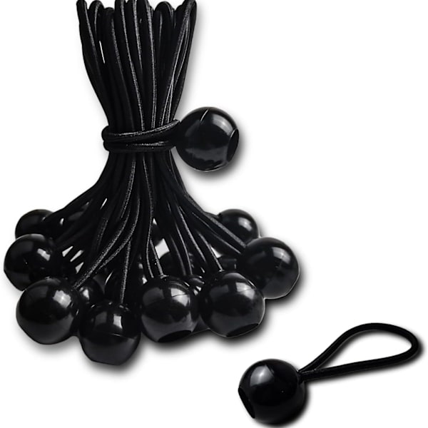 Klot Bungee-snören 150 mm Bungee-snöre med klot, 10 st Tunga Bungee-snören Klot Tak presenning Fäst Bungee-klot