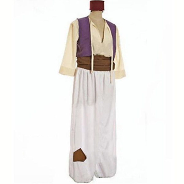 Aladdin Arabian Prince Costume Outfit För Vuxen, Disney Movie Cosplay Fancy Dress Up, Halloween Jul Födelsedagsfest Kostym För Herr H adult