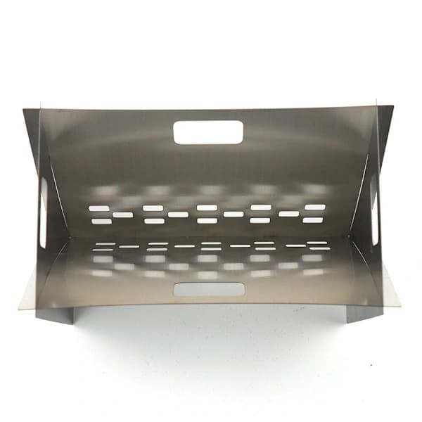 Bærbart Mini Grillstativ, Sammenklappeligt BBQ-stativ i Rustfrit Stål til Udendørs Camping Picnic Baghave, Sølv 20 x 13 x 12 cm