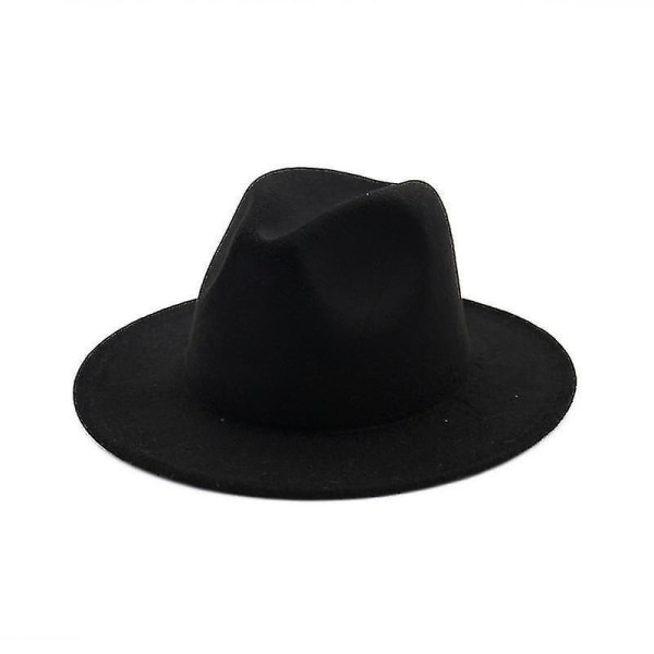 Trilby ullfilt Fedora Cowboy Cap grå