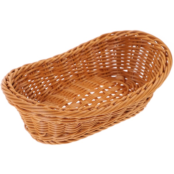 Woven Basket Oval Vine Woven Basket Willow Bread Basket Hand Woven Service Basket Rural Farmhouse Fruit Bowl