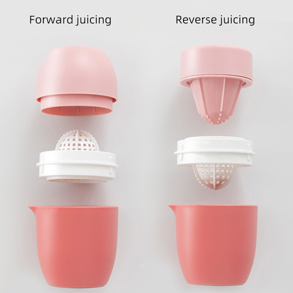 Sitrus manuell juicer enkel manuell sitron juicer liten bærbar lime juicer kopp, to måter egnet for forskjellige frukter