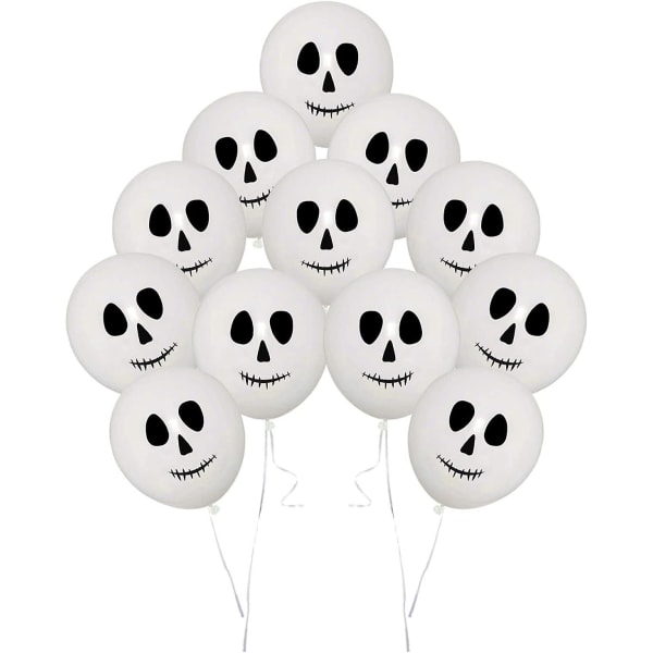 15 ballonger - Skeleton Pumpkin Ghost Skull Party Dekor