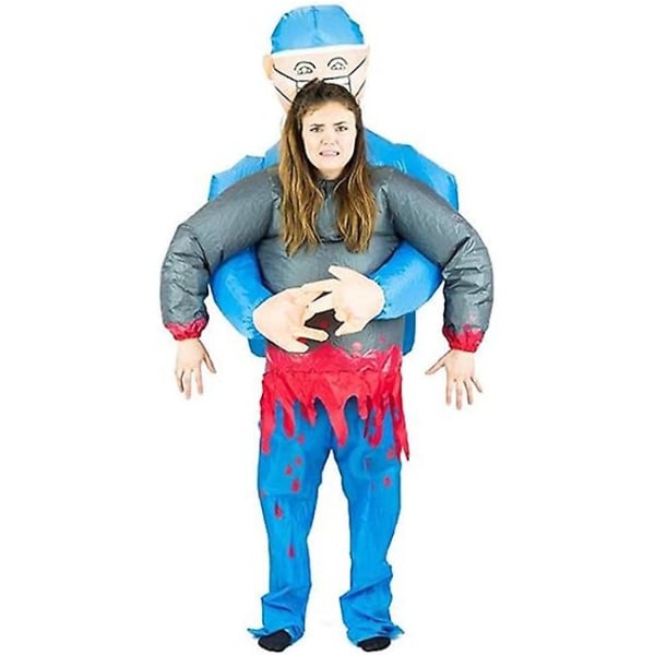 Halloween kostym Skrämmande läkare/kirurg Uppblåsbar kostym för vuxna