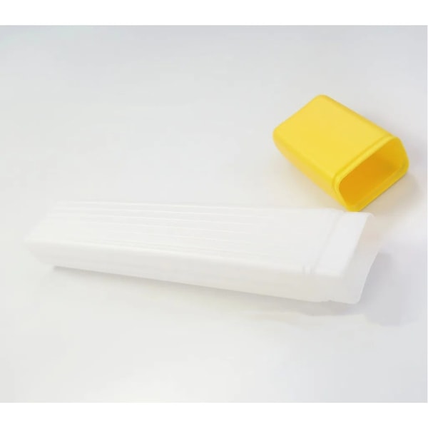 Gul nålbox sy nål fodral sy nål fodral cirkulär plast to go behållare sy nålbox
