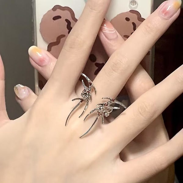 Sommerfuglring for kvinner justerbar ring sommerfuglsmykker