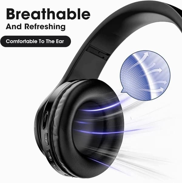Trådløse Bluetooth - Komfortable Faste Hovedtelefoner - Sort