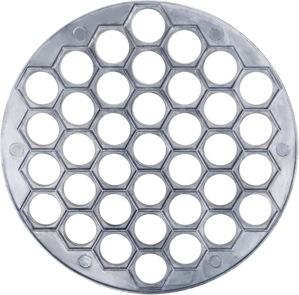 Pelmeni Maker Form Aluminium Dumpling og Ravioli Presse for Hjemmelaget Pasta Dumplings og Wontons Sølv