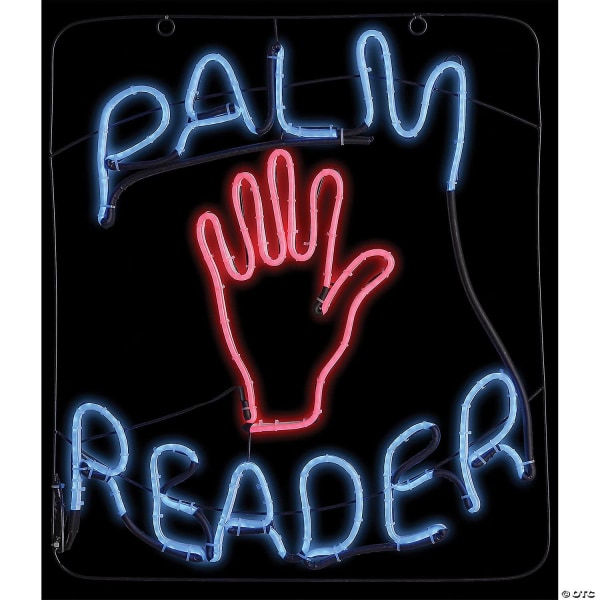 Lys upp Palm Reader Sign