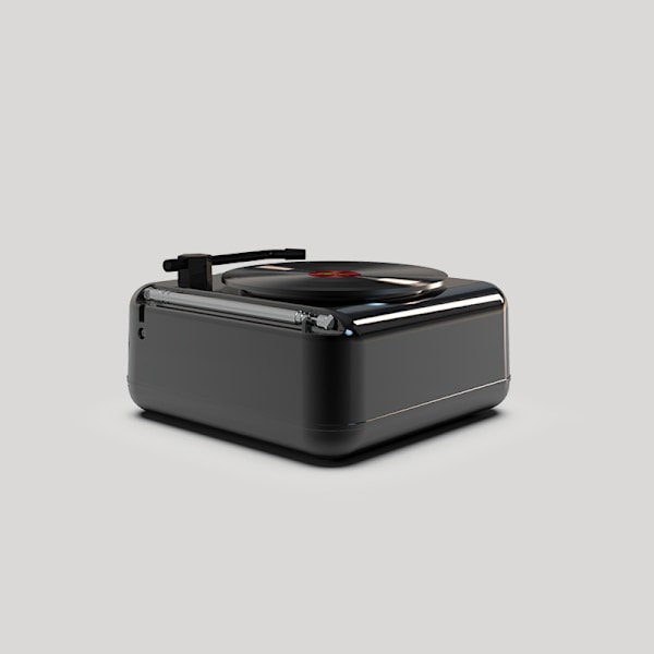 （musta）Kannettava Bluetooth-kaiutin USB/MP3/FM-radio/ Sisäänrakennettu latautuva akku 4.42in*4.13in*2.24in