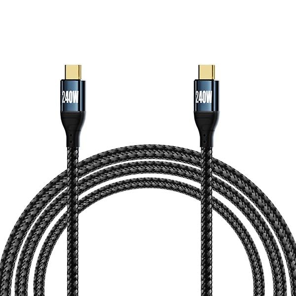 240W Type-C-kabel USB C Hurtigopladerledning 48V5A Strøm Hurtig PD Opladningskabel Datasynkroniseringsledning 3m