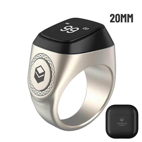 Vattentät Iqibla Zikr 1 Tasbih Smart Ring För Muslimer Räknare Tasbeeh