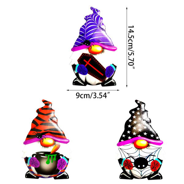 Halloween smidesjärn Gnome hänge Holiday Party ytterdörr dekor Style 3