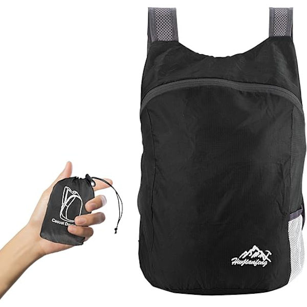 Ultralet sammenfoldelig rygsæk, lille vandrerygsæk, slidstærk ...