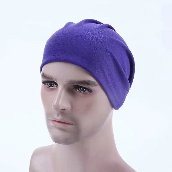 Vinter Varma Casual Beanies-unisex Hip Hop Caps Mörk Lila