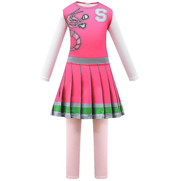 Girls Halloween Zombie High 2 Cosplay Costume Cheerleader Fancy Dress H 9-10 Years 150cm