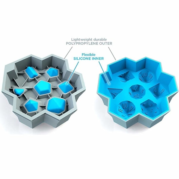 2 st Tärnings-Isbitarformar, 3D Silikon Isbitarbricka Sil Isform Sommar Frysta Silikonbrickor Lätt Att Lossa Isbitartillverkare