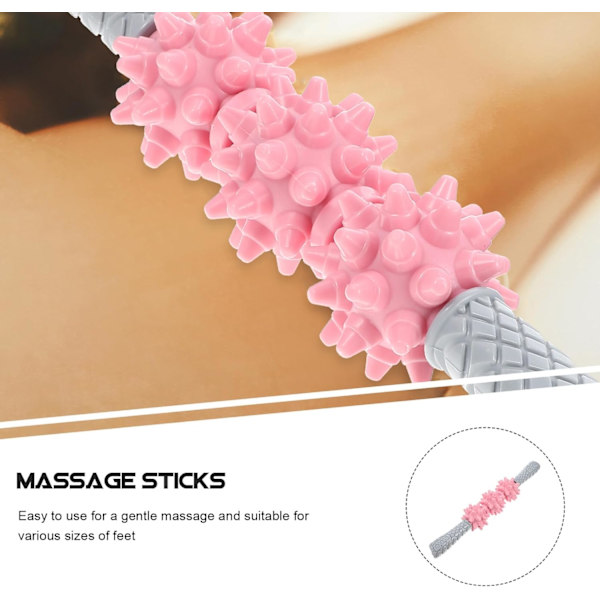 Handhållen rullande fitness avslappnande rulle bärbar benmuskelmassage rulle nackrulle hushållsverktyg