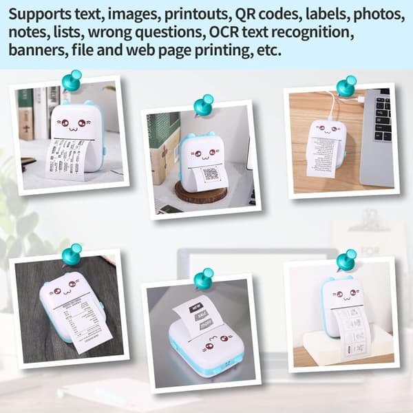 Mini Printer - Termisk fotoprinter - Mini Printer Bluetooth