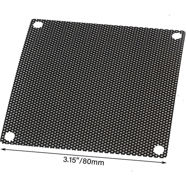 10 stk 80mm Pvc Datamaskin PC Kabinett Vifte Filter Deksel Filter Mesh
