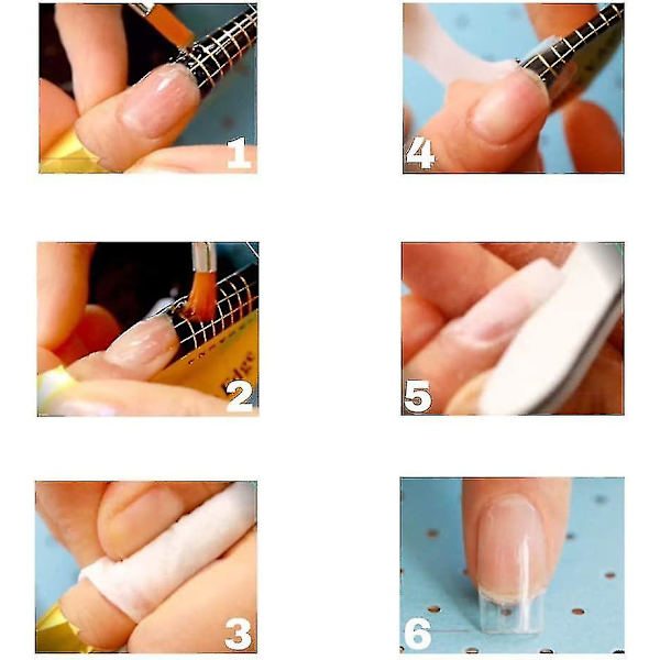 1 rulle (500 st) nagelmallar, självhäftande nagelmallar, förlängningsfolie, modelleringsmallar guld