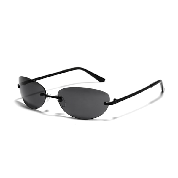 2 Paria Rimless Bifokaali Lukulasit UV-Suojaavat Aurinkolasit Sinisen Valon Suodatus Miehille ja Naisille (Musta ja Ruskea)