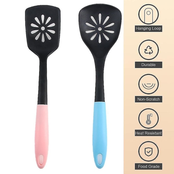 Nylonspisebestick Non-stick Stekspade Sked Tät Mer