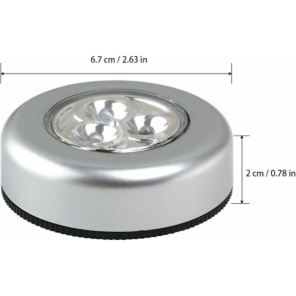 Taklampor, LED batteridrivna beröringslampor klicktrycklampa La