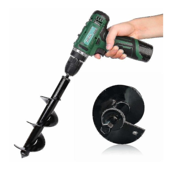 4 storlekar trädgårdsskruvborr verktygsspiralhålgrävare markborr jordborr -4cmx45cm Ssxjv