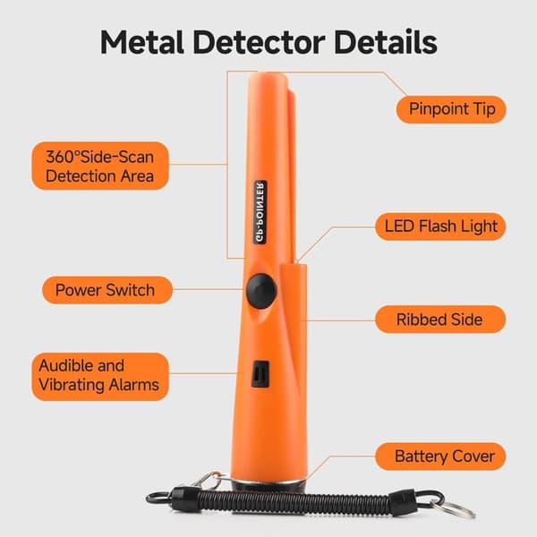 Metalldetektor - Vanntett Håndholdt Pinpointer-Stav