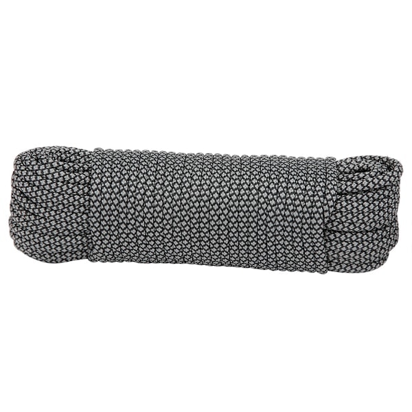 9-kärnig Paracord Räddningsrep Tältrep Campingrep för Utomhusarmband Vävning 20M Grå