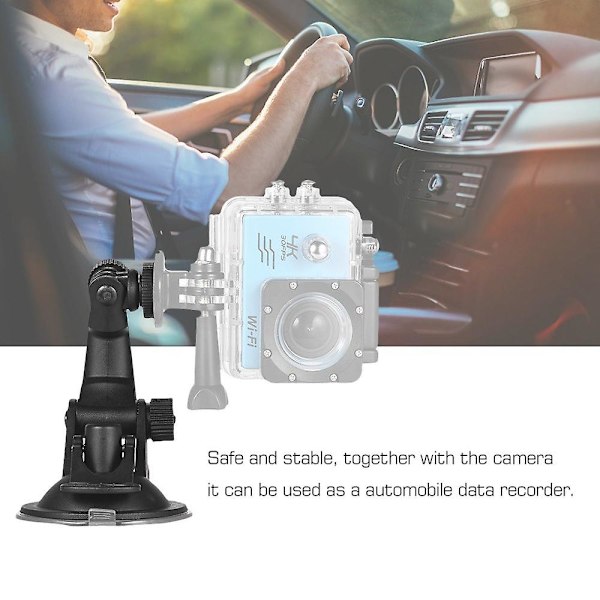 Toiminta kameran lisävarusteet Auto Imu kuppi Kiinnike + Jalusta Adapteri Gopro Hero 7/6/5/4 Sjcam /yi