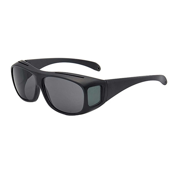 2 stk. Solbriller Suncovers Utenpå Briller Lesebriller Gult Glass Svart black