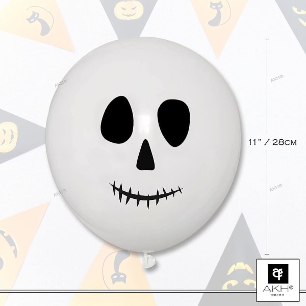 15 ballonger - Skeleton Pumpkin Ghost Skull Party Dekor