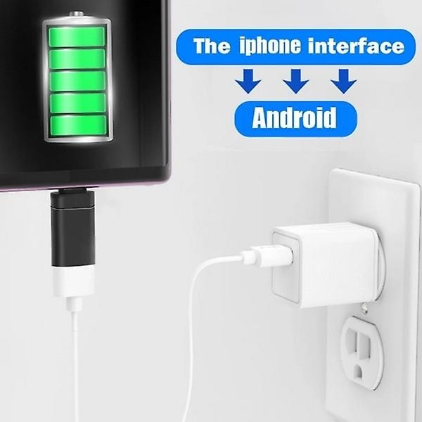 Lightning till USB-C hane svart