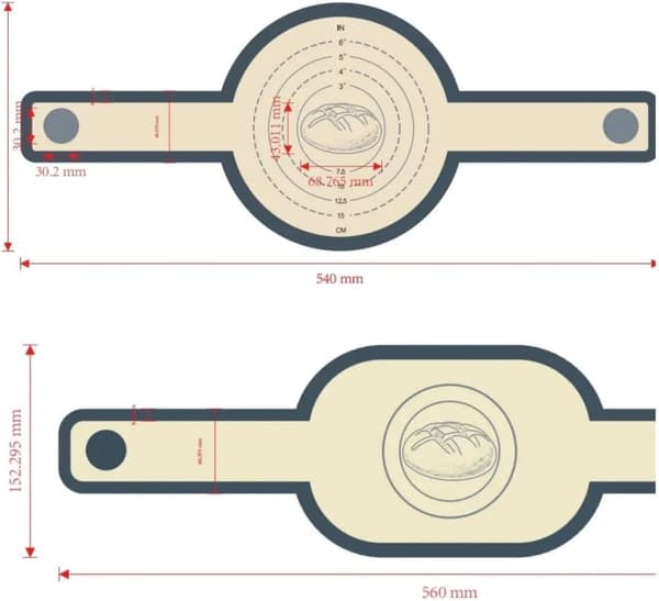 2-pack Extra Thick Oven Mats 0.7mm with Long Handle - Durable Baking Mats for Oven, Microwave, Air Fryer, etc.