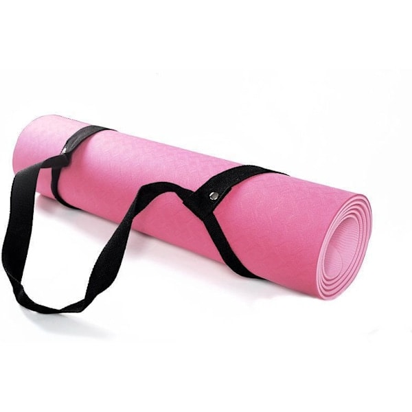 Yogamåtte Bærerem, Måtte Sling, Seler, Holdbar Justerbar Sort