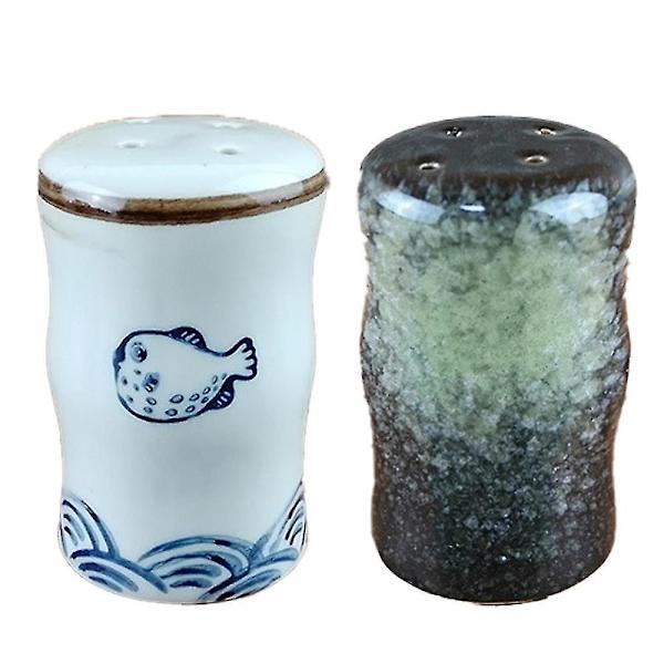Køkken krydderiglas salt chili pulver glas keramik med