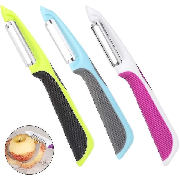 3 Pcs Stainless Steel Sharp Potato Peelers