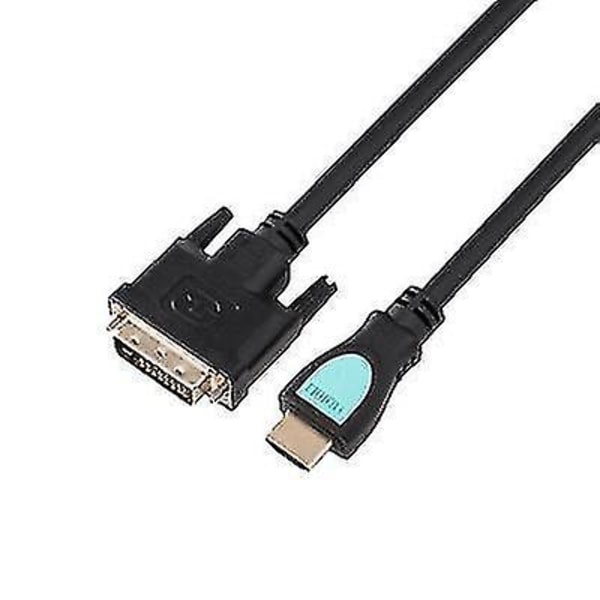 10m/5m HDMI till DVI-kabel 24+1 DVI-D Dual Link Video Adapter Converter Lead för HD TV5m