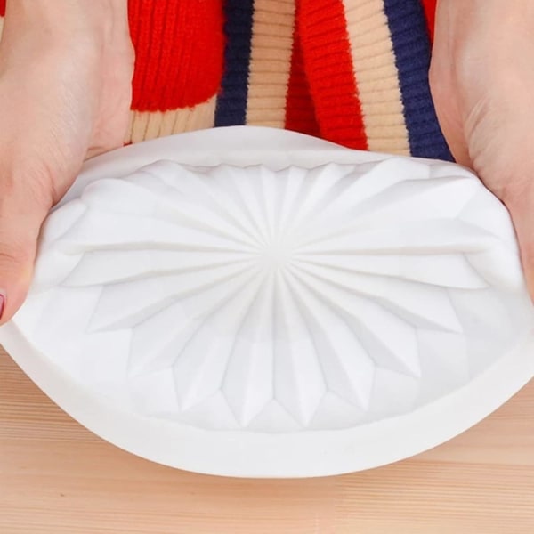 Genanvendelig, non-stick, rund silikone kageform, gør-det-selv køkken bageværktøj, 1 stk.
