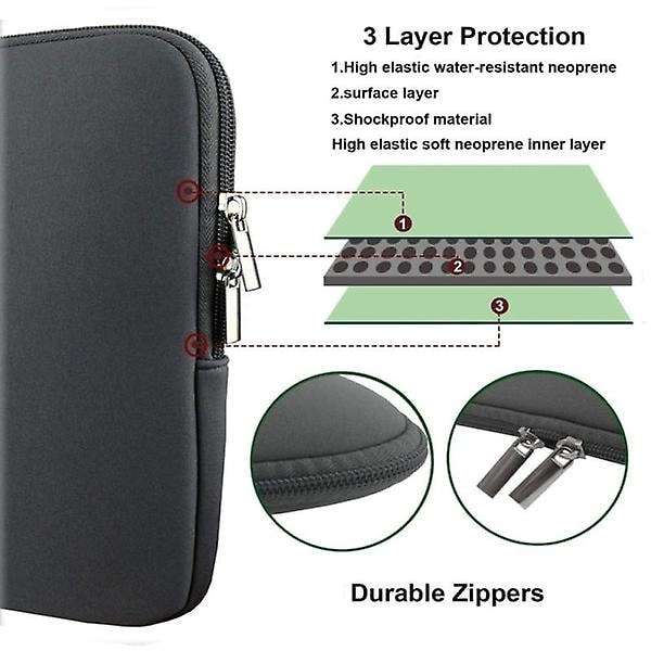 Data sleeve til 13 & 15 tommer, passer til MacBook Pro og air. Sort -15,6 tommer