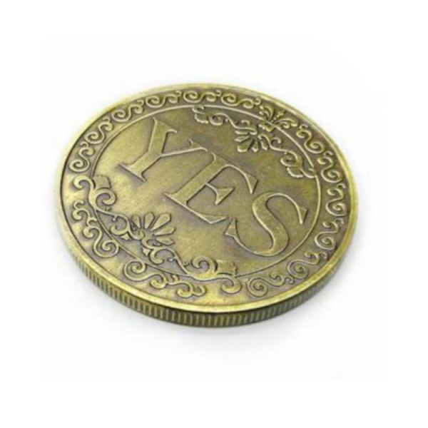 Beslutningsmynt, Ja Nei Mynt, Lykke Mynt, Valg Mynt, Flipping Challenge Mynt, Souvenir Metall Mynt for Samlere (Bronse)