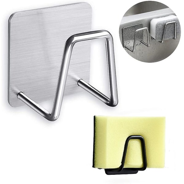 3pcs Kitchen Sponge Holder Stainless Steel Storage Drain Drying Rack