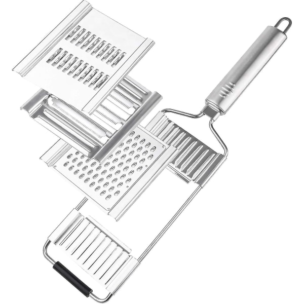 Stainless Steel Cheese Grater Handheld Shredder Tool Adjustable Kitchen Tool