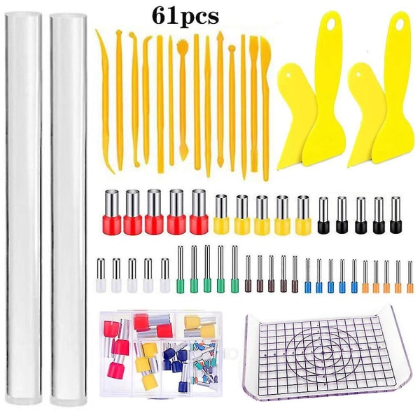 61 Pcs Pottery  Clay Tools Set Clay Sculpting Shaping Tools For Students